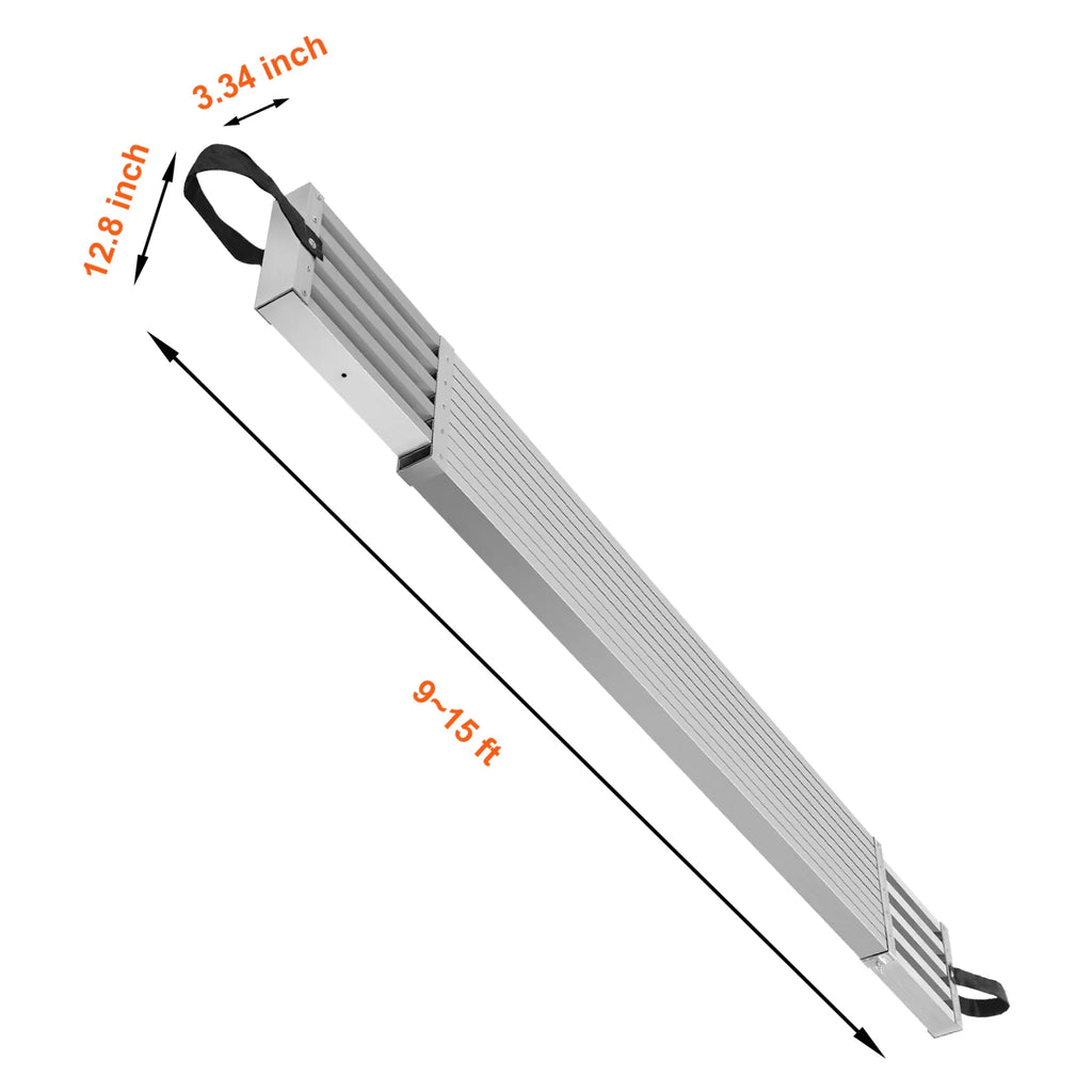 Telescoping Aluminum Work Plank – 9-15 ft Scaffold Plank, 500 lb – image 8