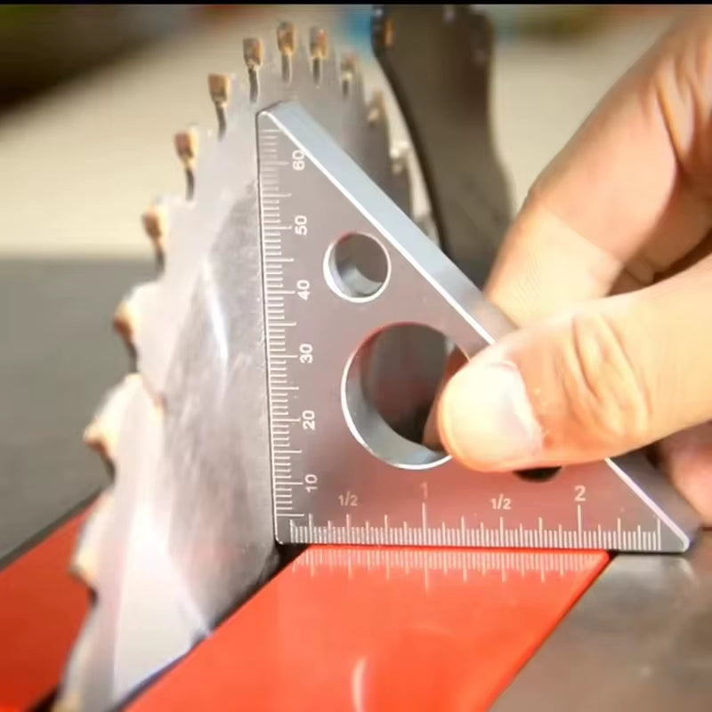 Aluminum Pocket Square - Right Angle Woodworking Layout Ruler – image 4