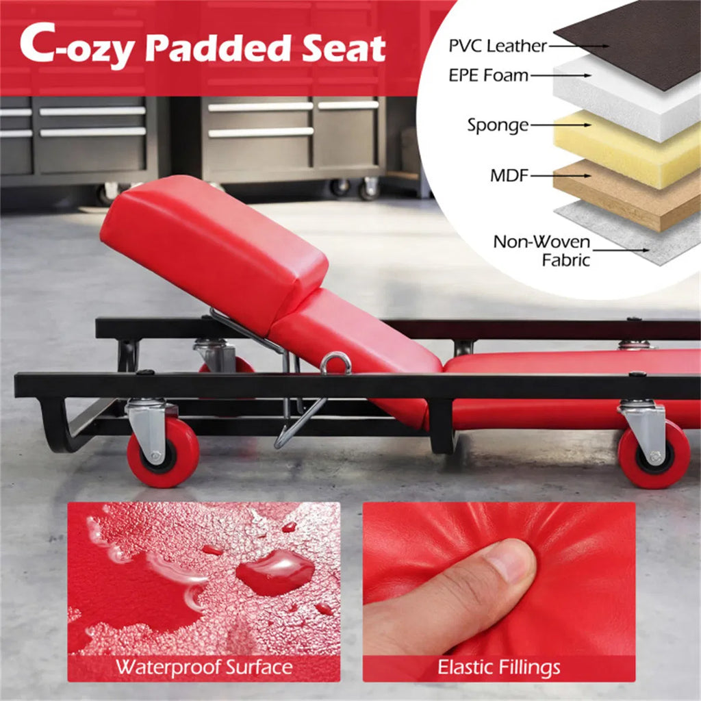 Mechanic Creeper, Rolling with 4-Position Adjustable Backrest – image 9