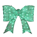 Pre-Lit Giant Christmas Bow Outdoor Decoration with 124 LED Lights