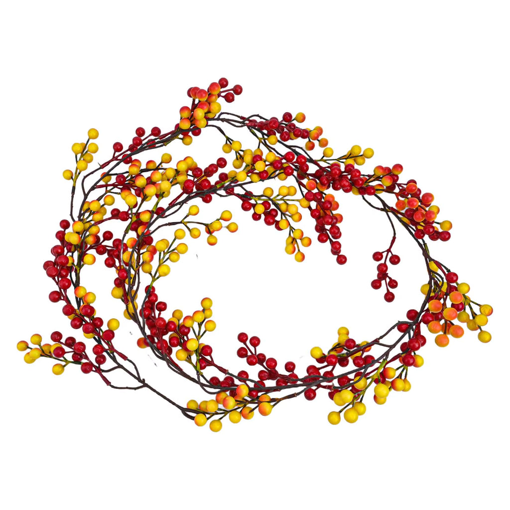 6 ft Artificial Red Berry Garland – image 6
