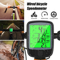 Bike Speedometer, Waterproof LCD Cycling Computer, Wired or Wireless