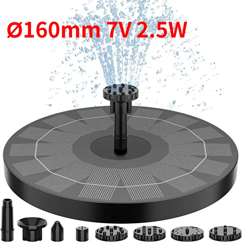 Solar Fountain Pump for Bird Bath and Pond, 6 Nozzles – image 9