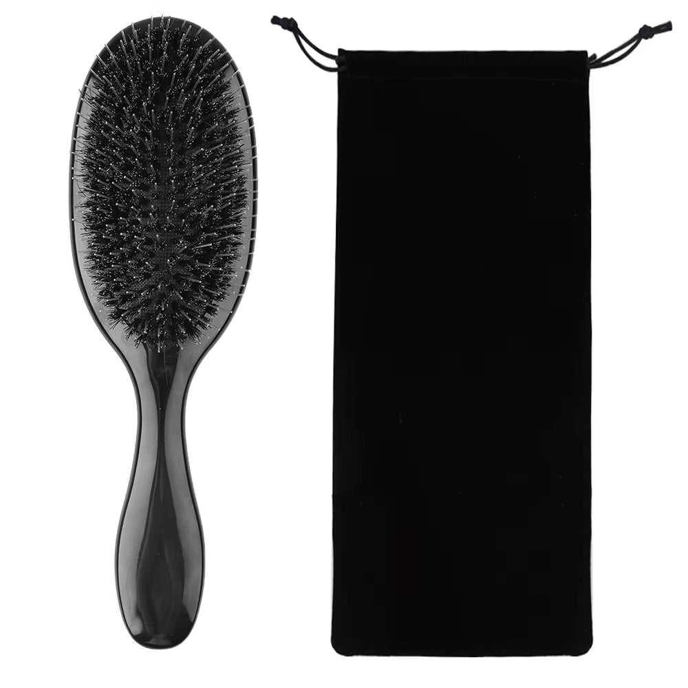 Boar Bristle Massage Hair Brush