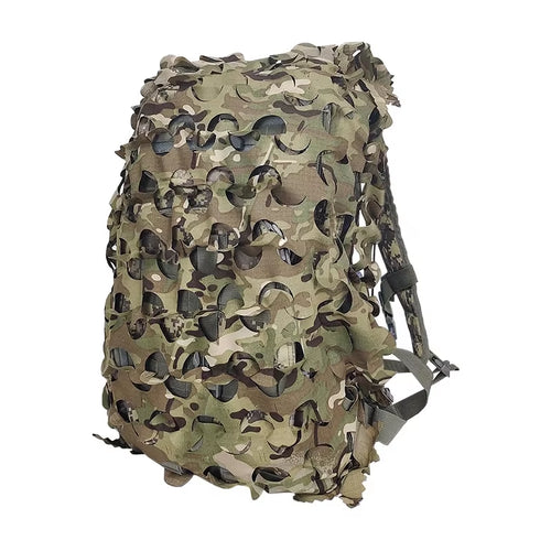 3D Leafy Camo Hunting Backpack Cover, Laser-Cut Fits 60L-80L Packs