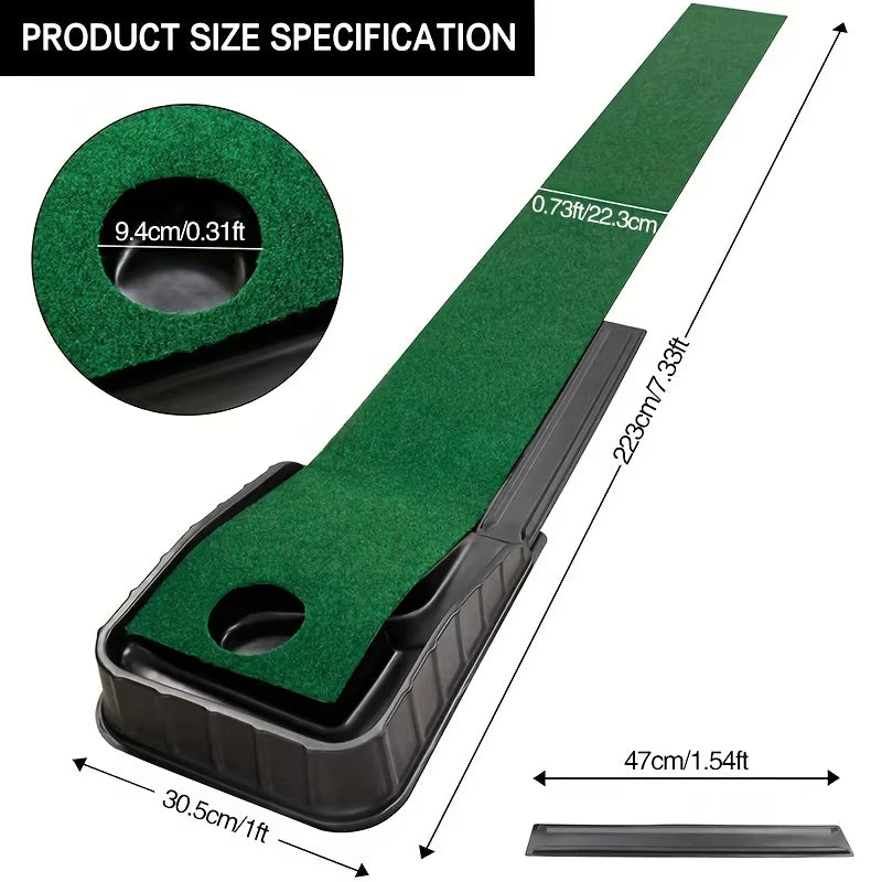 Golf Putting Green Mat, Indoor Outdoor Putting Practice Blanket – image 5