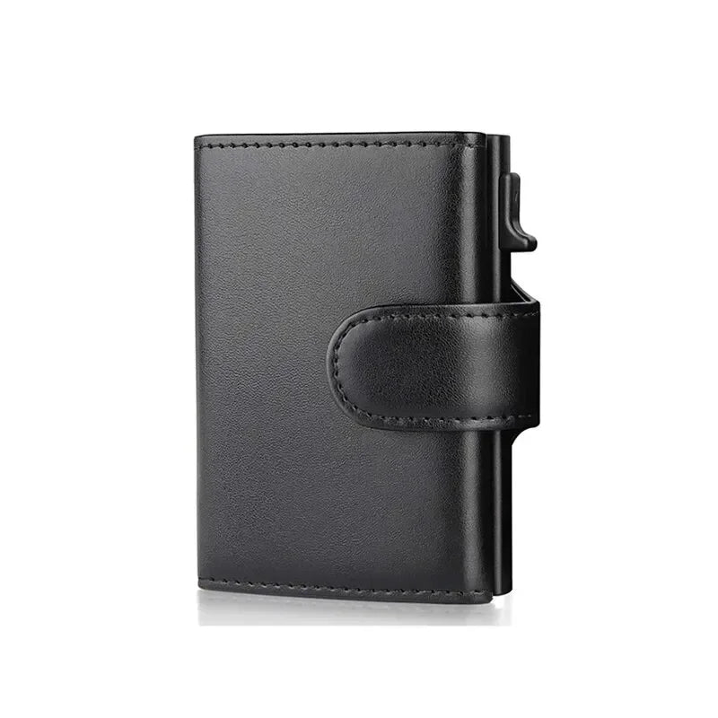 Men's RFID Blocking Trifold Wallet - Pop-Up Card Holder, Coin Pocket