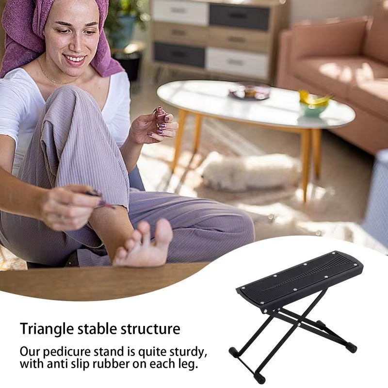 Foldable Pedicure Foot Rest Stand with 6 Height Settings – image 6