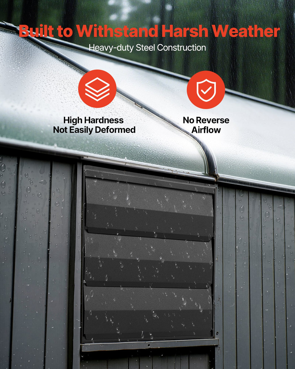HVAC 12 in Shutter Exhaust Fan with Smart Speed Control