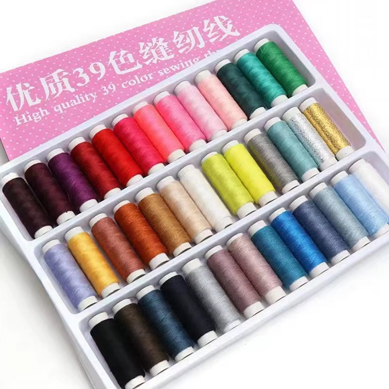 Sewing Thread Set - 39 Spools Mixed-Color Polyester Thread – image 2