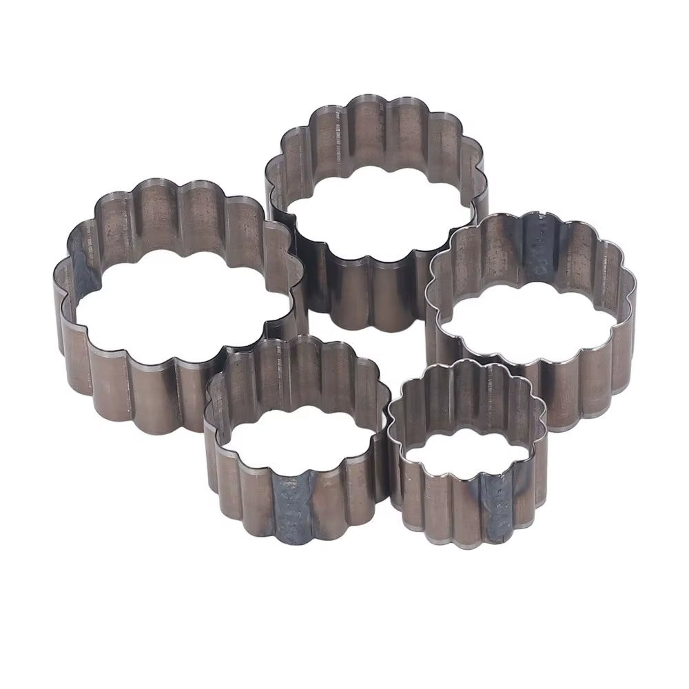 Flower Leather Cutting Dies Set 5 Piece 35 to 55mm – image 1
