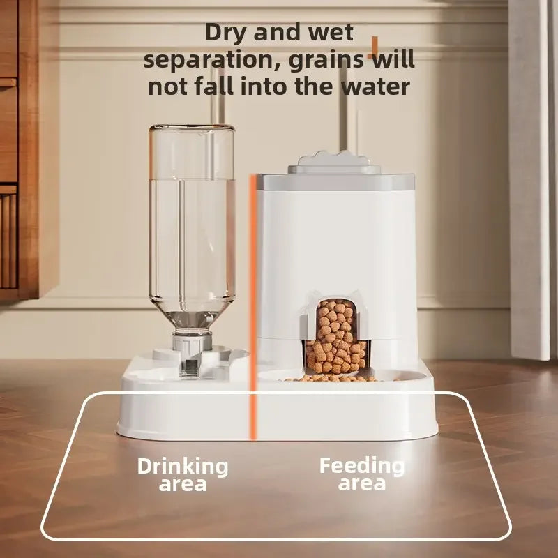 Gravity Pet Feeder and Water Dispenser, 2-in-1 No-Power Bowl – image 3