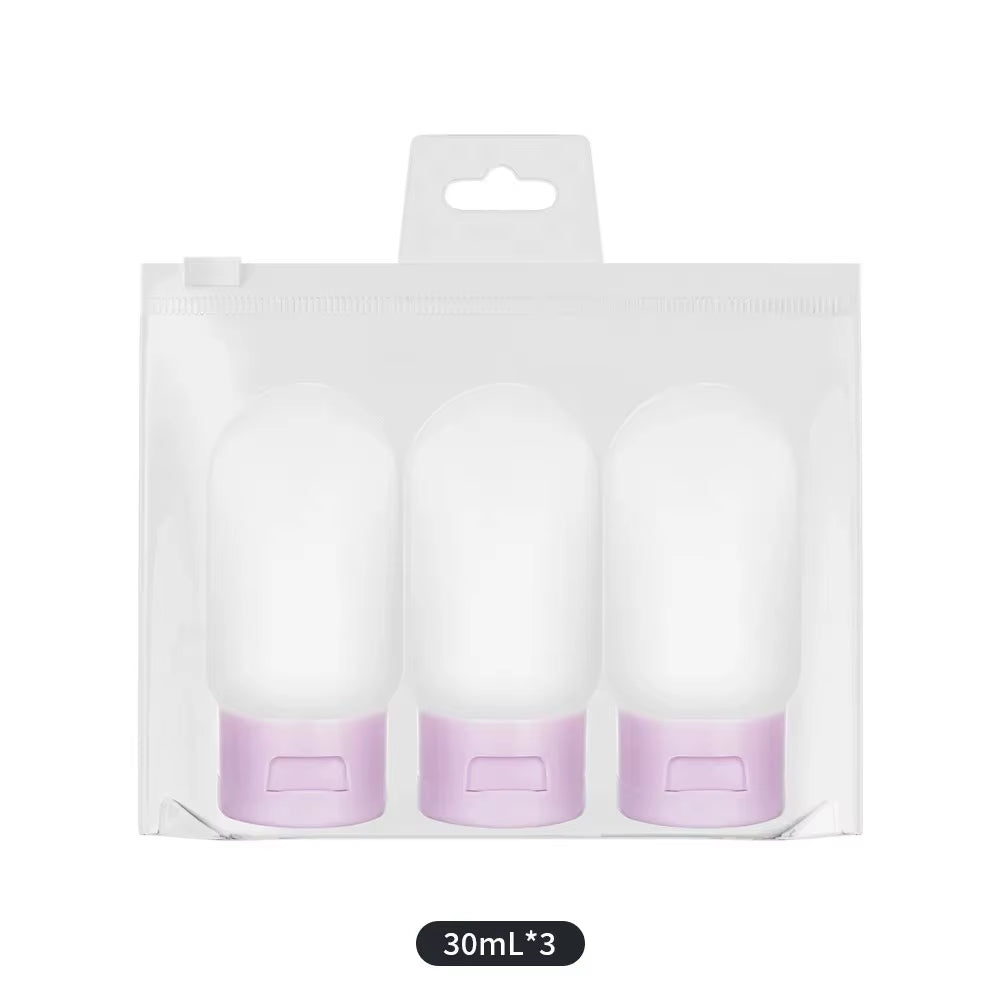 Travel Bottles 30 ml, 3-Pack Leakproof Refillable Squeeze Tubes
