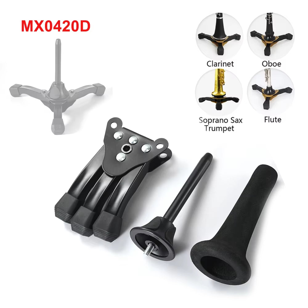 Foldable Wind Instrument Stand for Flute, Clarinet and Oboe