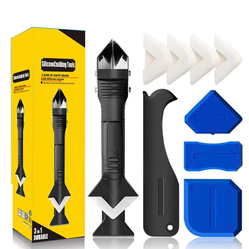 Caulk Remover Scraper Set - 5/9 Piece Sealant Finishing Tool Kit – image 2