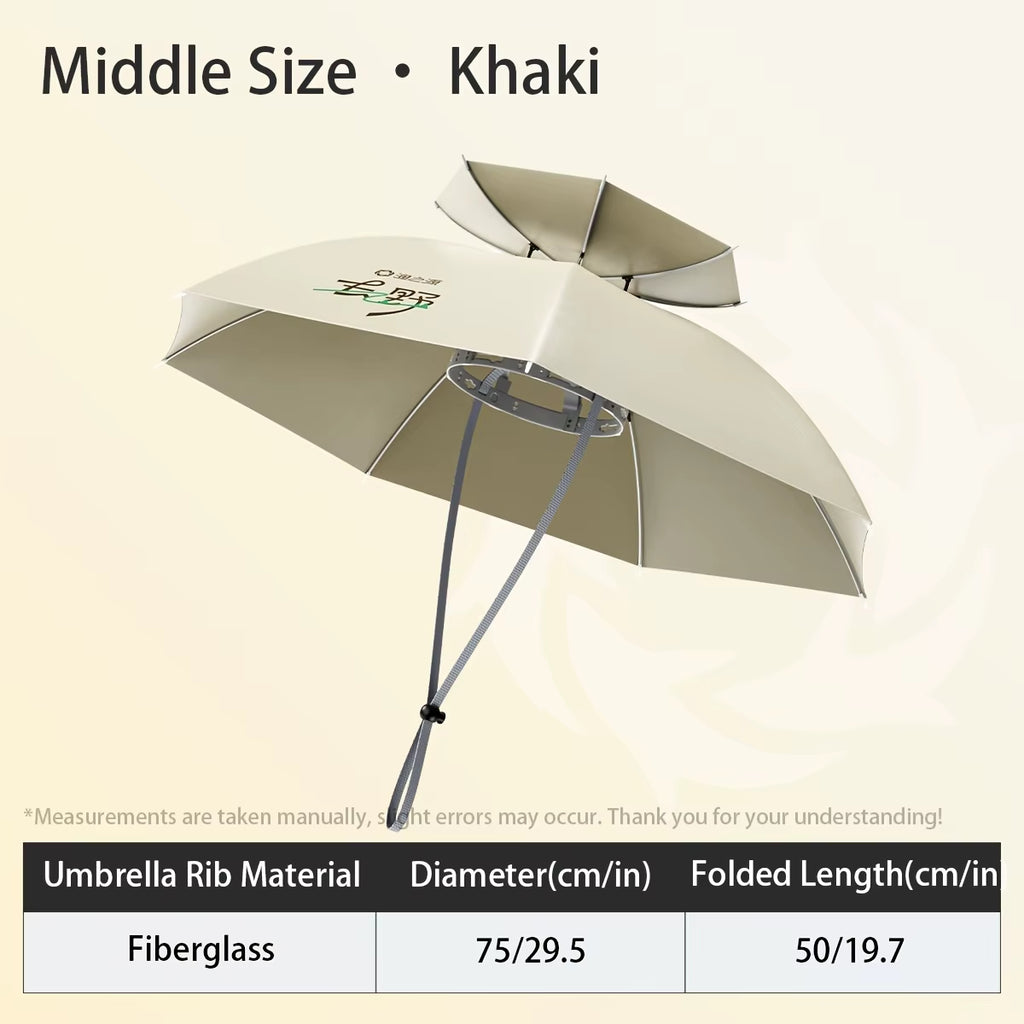 Head-Mounted Sun Umbrella Hat for Fishing & Gardening – image 9