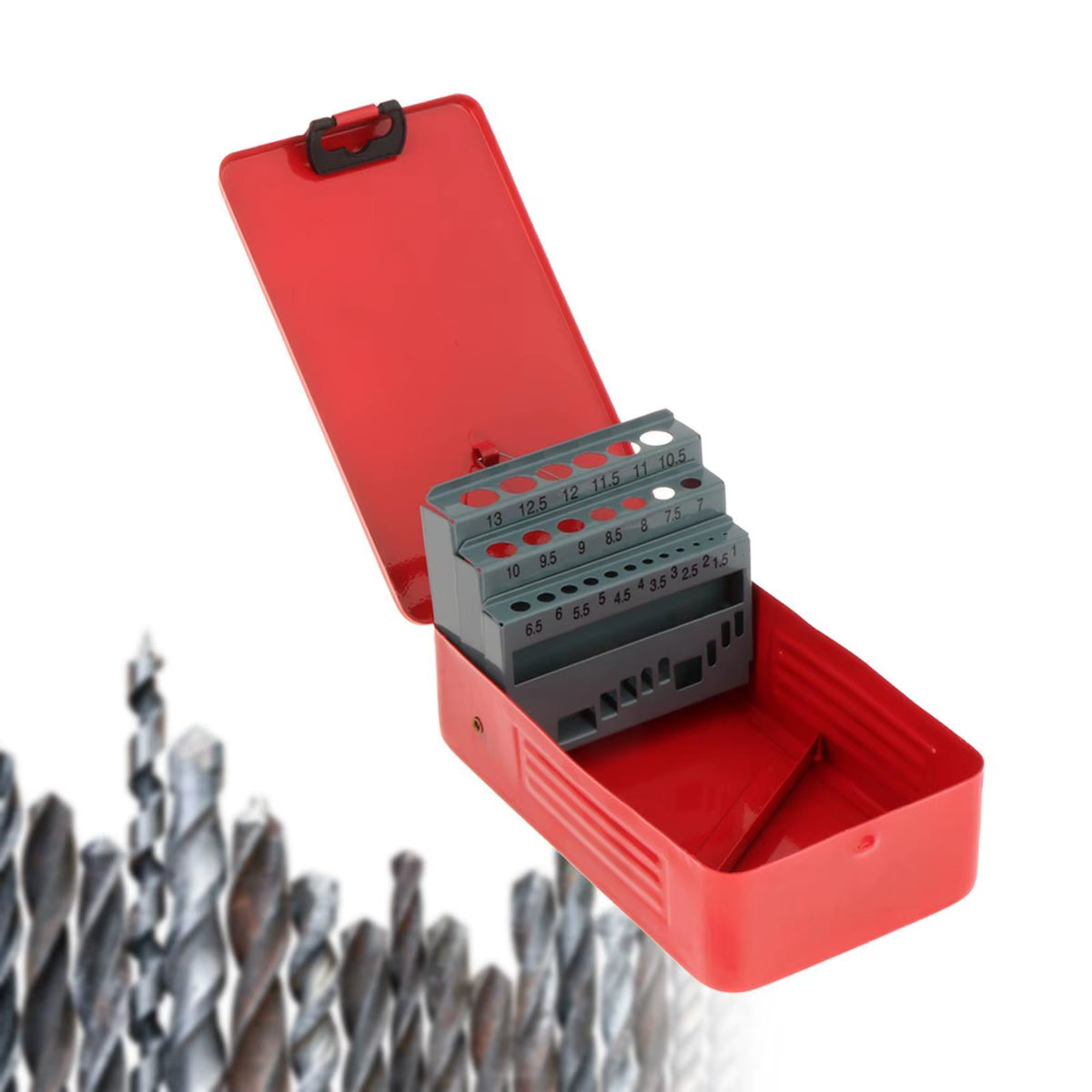 Drill Bit Index Case – Metal Bit Organizer Box – image 10