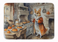 Corgi Fall Pumpkins Memory Foam Kitchen Mat