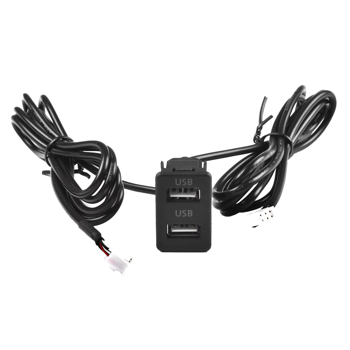 Dash Mount Dual USB Port Panel with 145 cm Extension Cable
