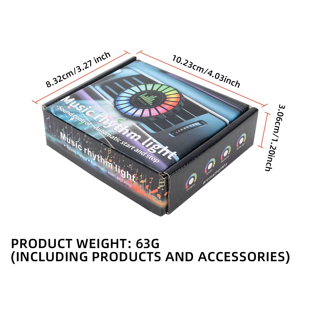 Car Vent Air Freshener - RGB Ambient Light Aroma Diffuser, USB-C – image 5