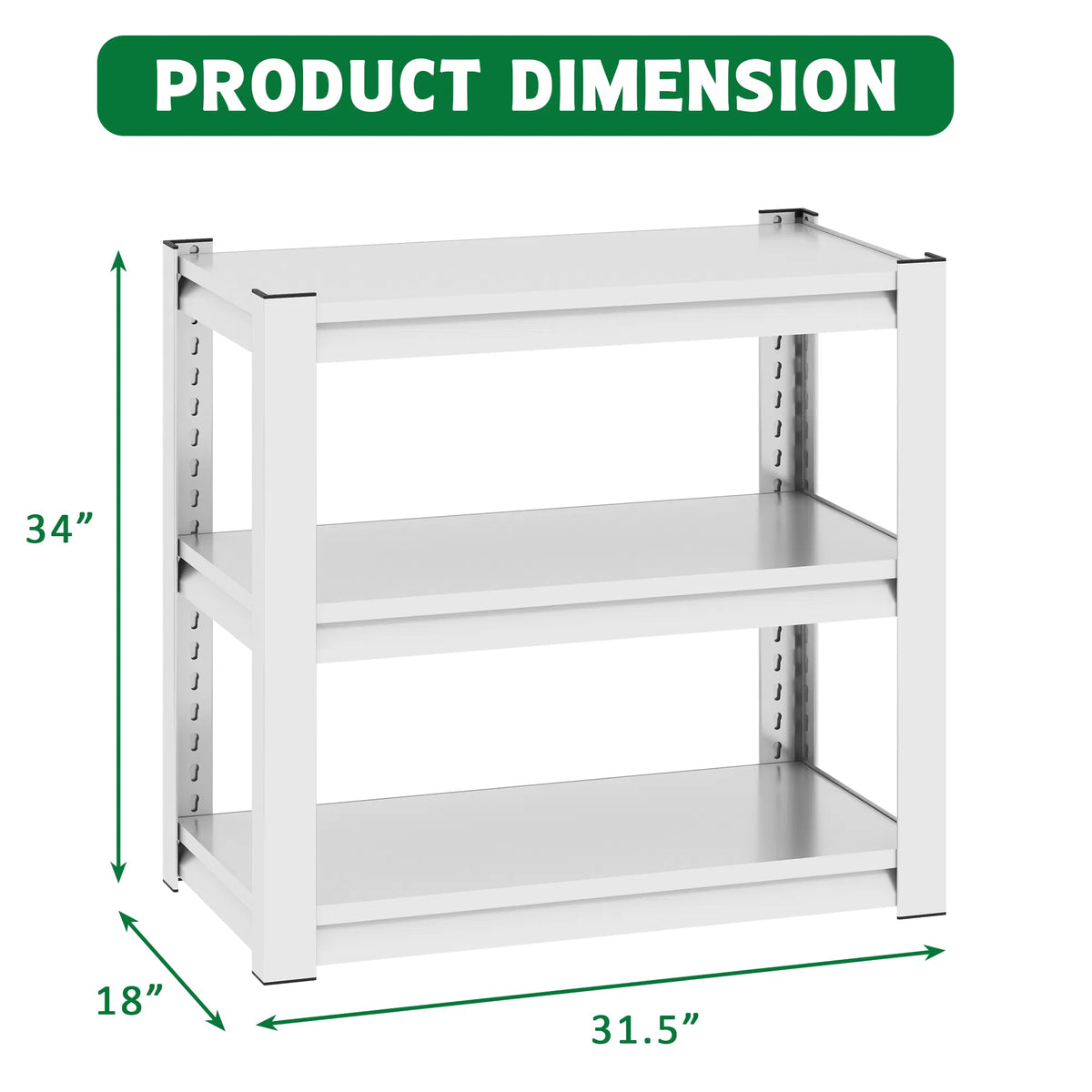 40-50 Gallon Heavy Duty Aquarium Stand, Adjustable 3-Tier Steel Rack – image 2