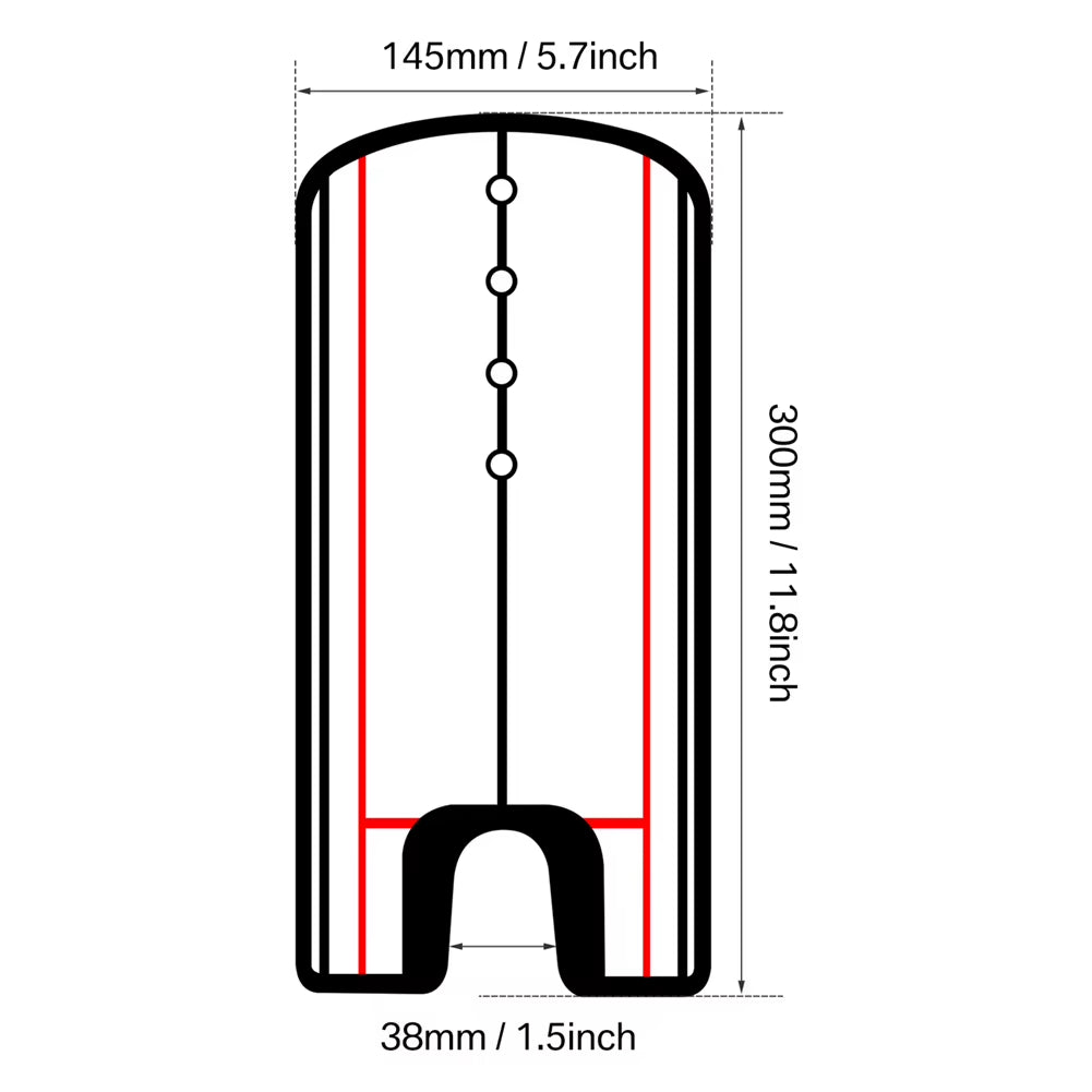 Golf Putting Mirror, Alignment Training Aid 145 x 300 mm – image 6