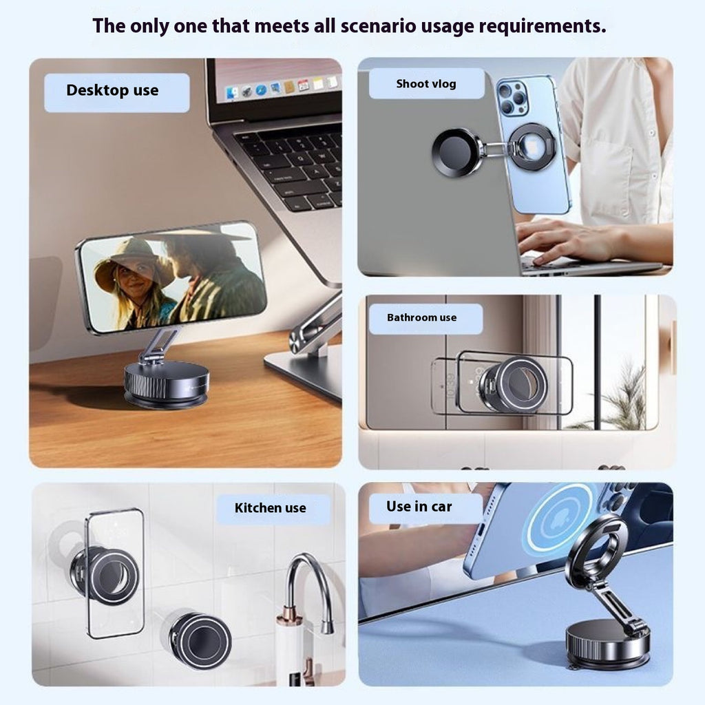 Magnetic Car Phone Holder with Folding Ring Bracket – image 5