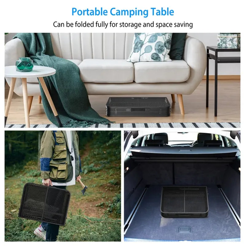 Folding Aluminum Camping Grill Table with Adjustable Height – image 5