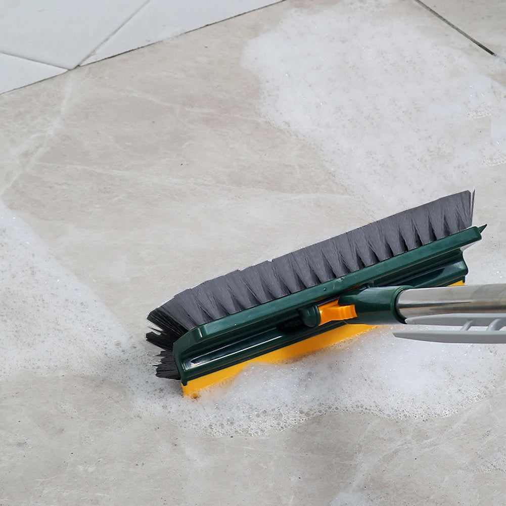 Floor Scrub Brush 3-in-1 – Long Handle Brush with Scraper – image 5