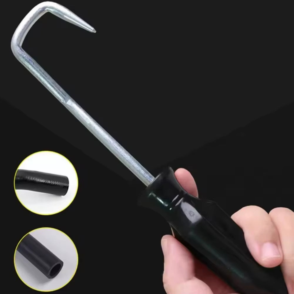 Mechanic Hose Removal Tool, Curved Steel Hook for Radiator Hoses