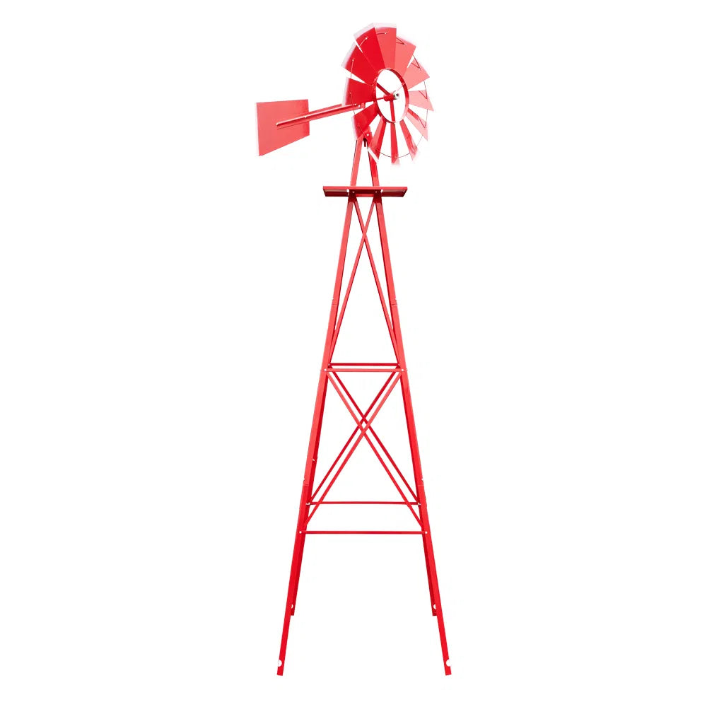 Decorative Garden Windmill 8 Ft, Steel Yard Windmill with Ball Bearing – image 10