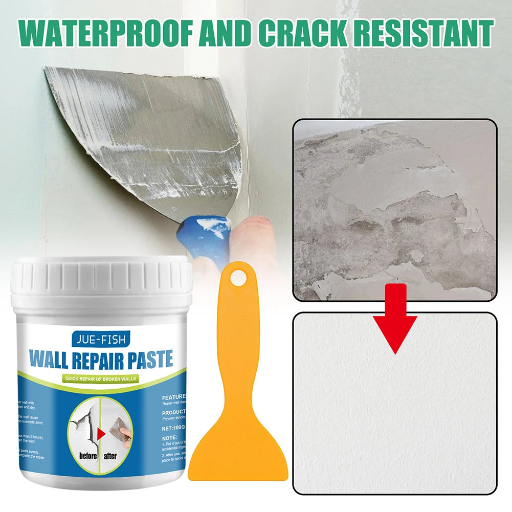 Drywall Repair Paste Kit – Wall Crack & Hole Filler w/ Scraper – image 3