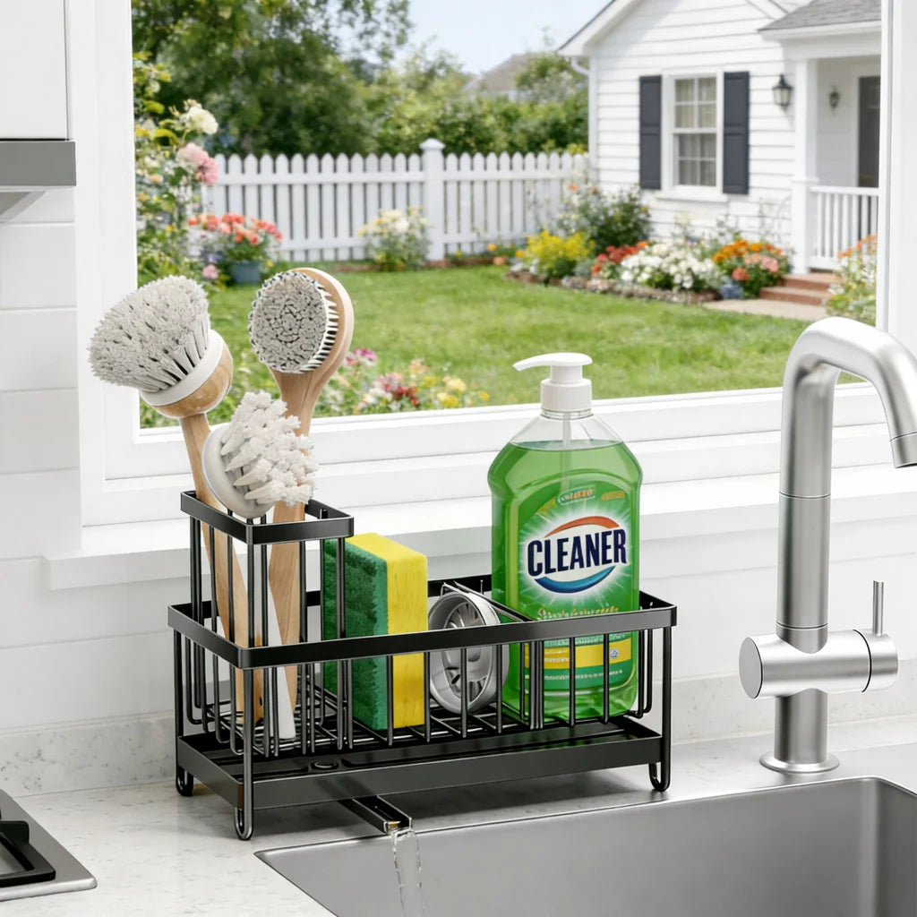 Kitchen Sink Sponge & Soap Drain Rack – image 7