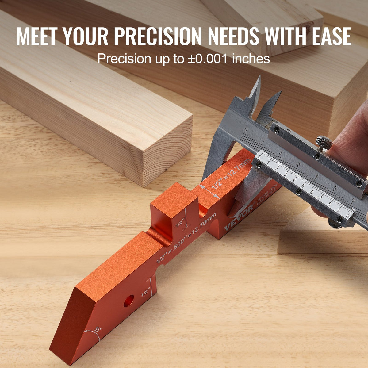 Router Table Setup Bars, 14-Piece Aluminum Setup Blocks with Case – image 3