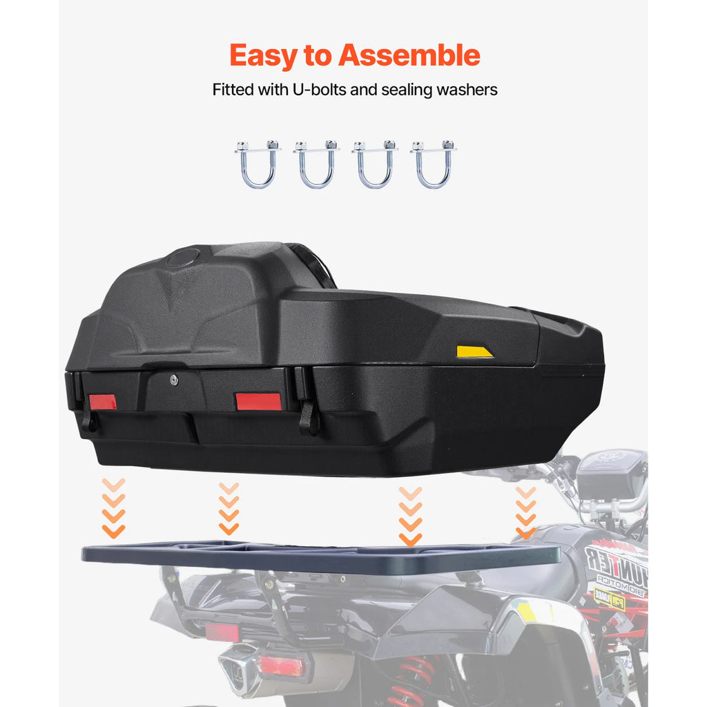 ATV Rear Cargo Box with Padded Seat and Backrest, Lockable – image 5