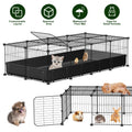 Guinea Pig Cage, 20-Panel DIY Small Animal Playpen with Floor Mat