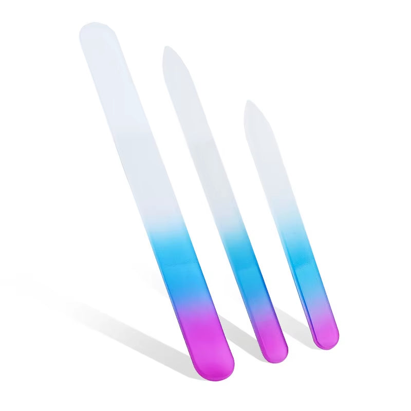 Glass Nail File 3-Pack Frosted Manicure Files