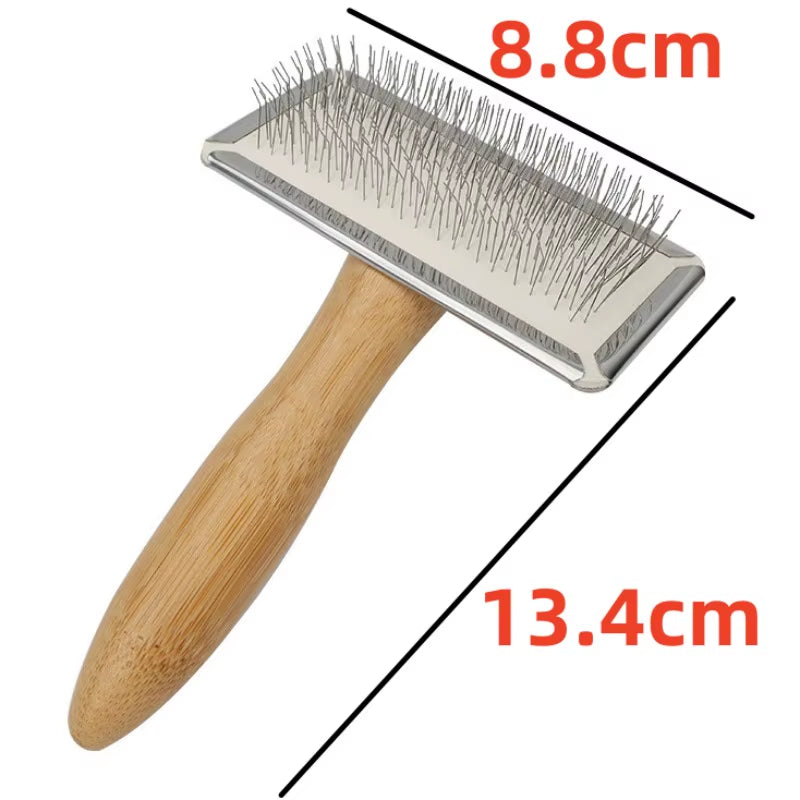 Wooden Dog Brush - Pet Massage Grooming Brush
