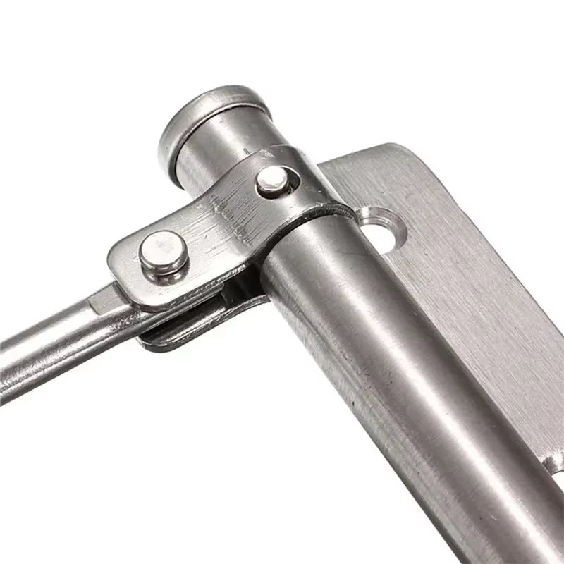 Automatic Door Closer - Adjustable Aluminum Soft Close Spring Hinge, Heavy Duty