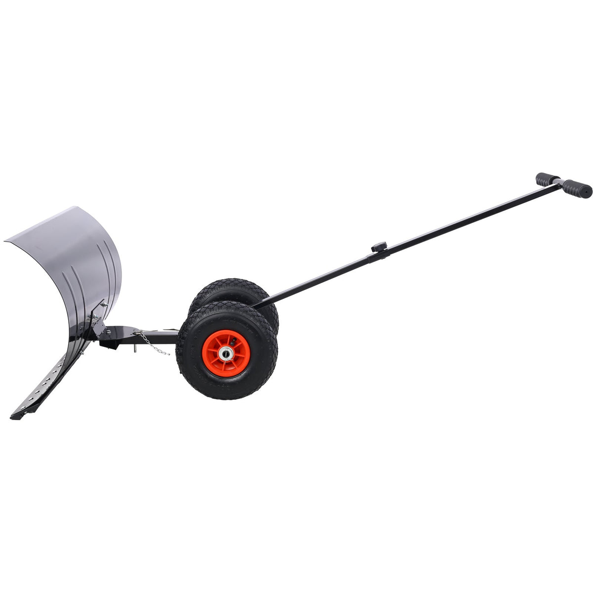 Snow Shovel with Wheels – 29 in Blade Snow Pusher, 10 in Wheels