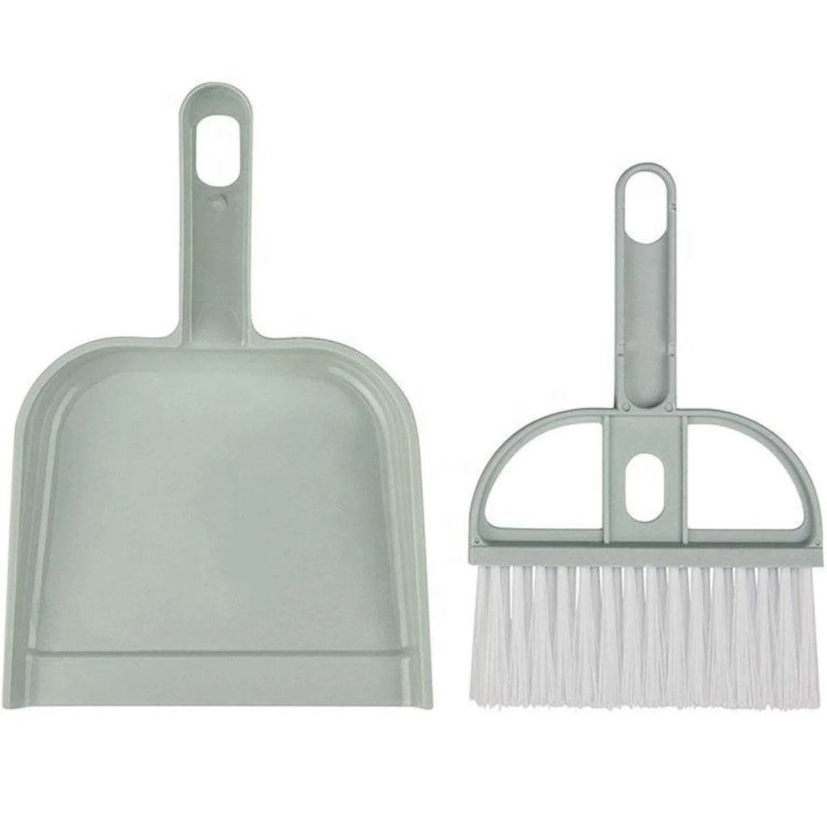 Mini Dustpan and Brush Set - Snap-Together Desktop Hand Broom