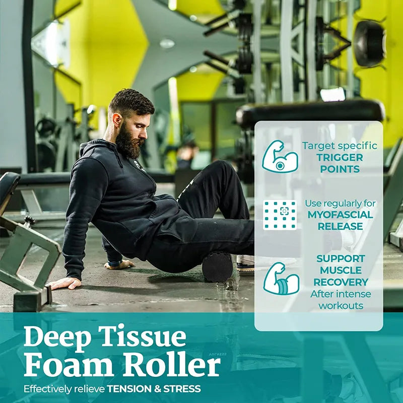 EPP Foam Roller, Textured Muscle Roller for Yoga, 33 cm – image 6