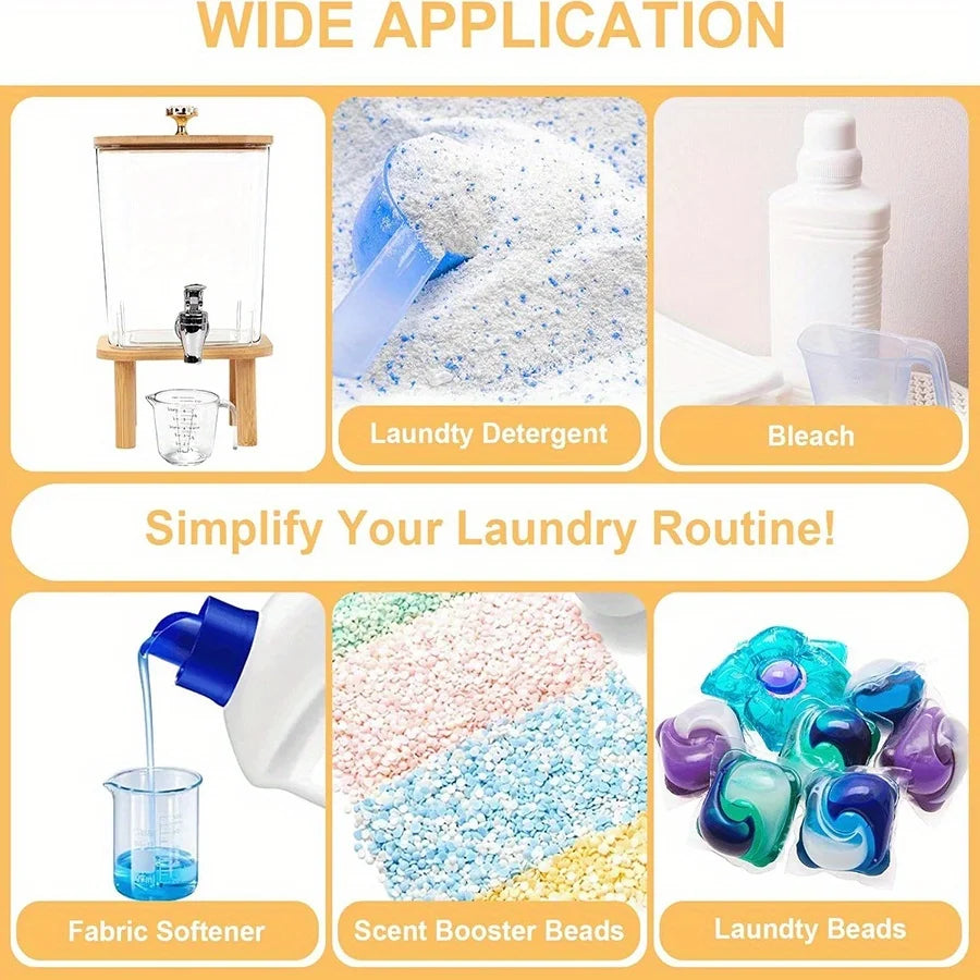 Laundry Detergent Dispenser – Clear Liquid Soap Tank with Steel Tap – image 4