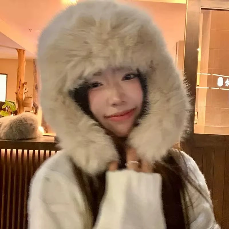Faux Fur Trapper Hat with Earflaps for Winter