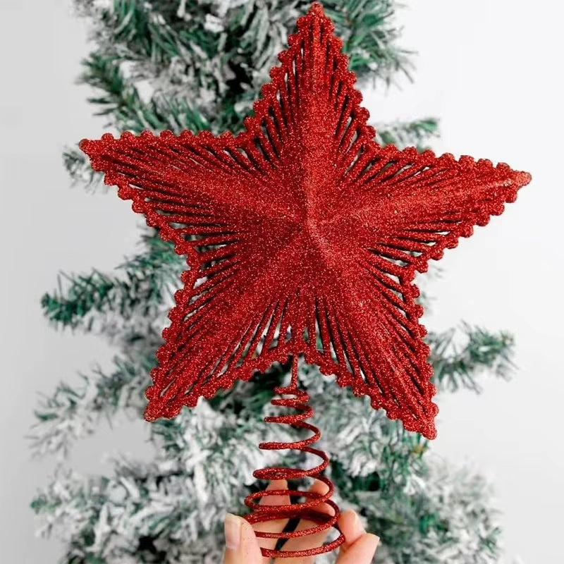 Christmas Tree Topper Star - 25 cm Glitter Star – image 2