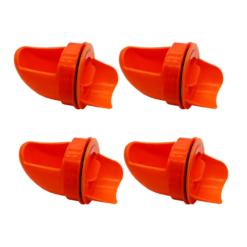 Farm Chicken Feeder Port Kit, 4 Rainproof No-Waste Ports for Buckets – image 3