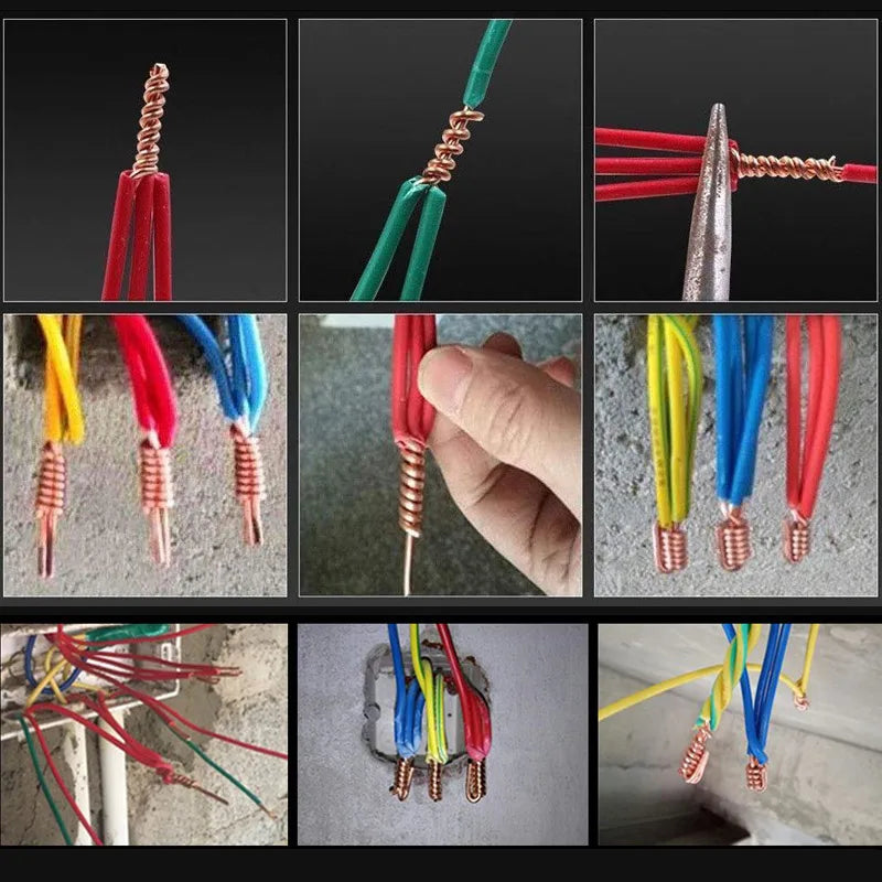 Wire Twisting Tool - Quick Connect Electrical Wire Stripper and Twister for Drill