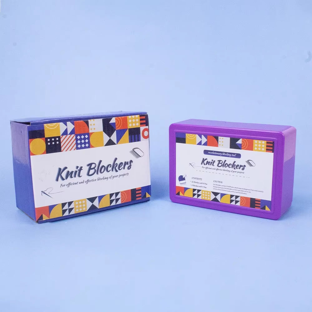 Knit Blockers Set, 20 Pc Stainless Pin Blocking Combs – image 5