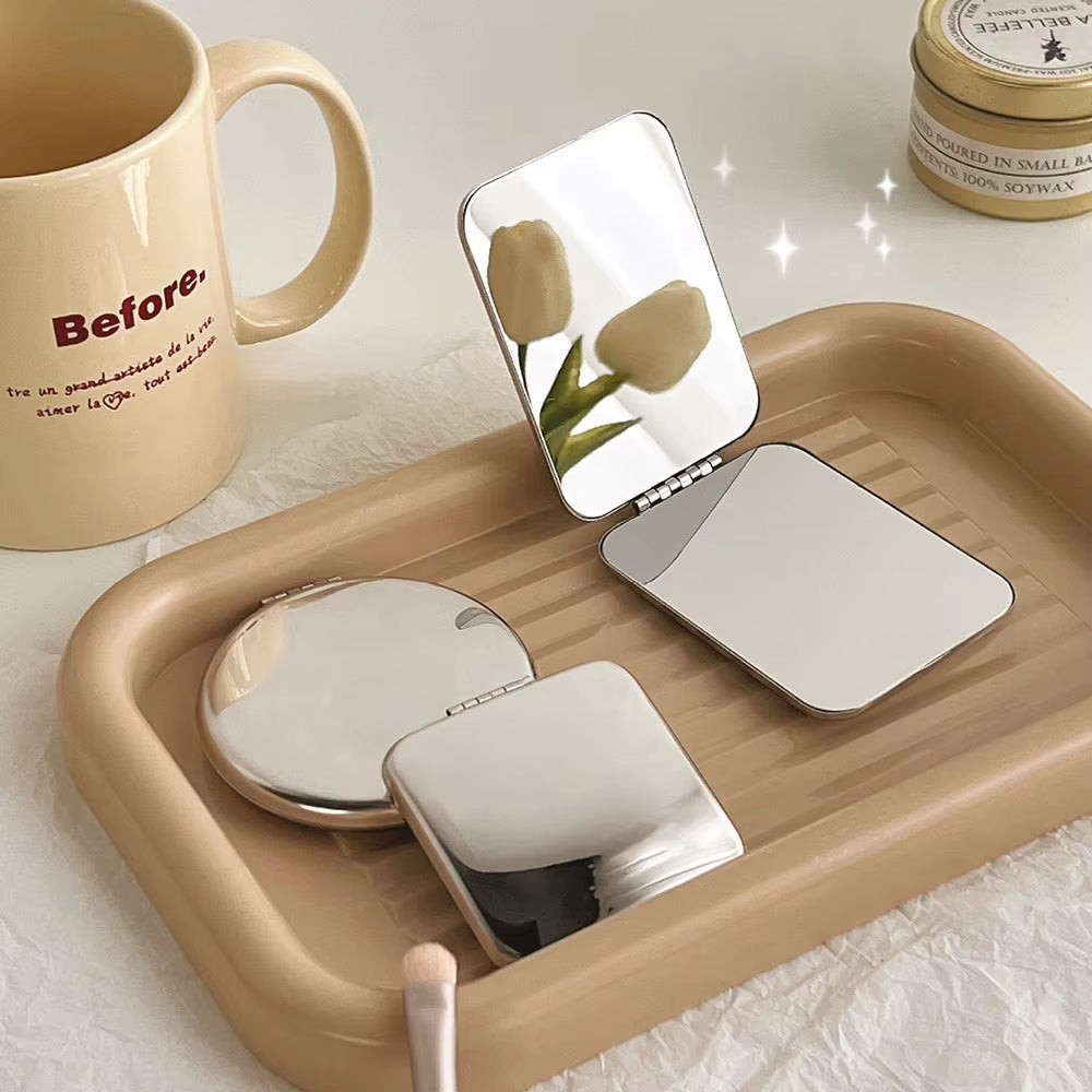 Compact Pocket Makeup Mirror - Elegant Gift for Bridesmaids