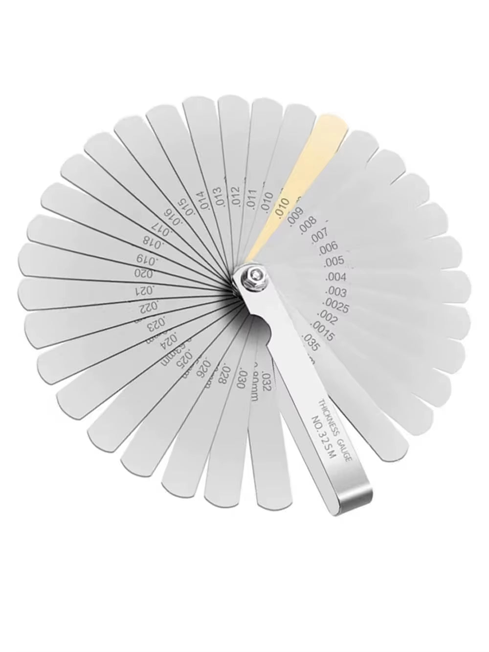 32 Blade Feeler Gauge Set - Stainless Steel Metric & SAE Valve Gap Gauge